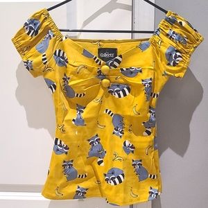 NWT Modcloth Raccoon Top